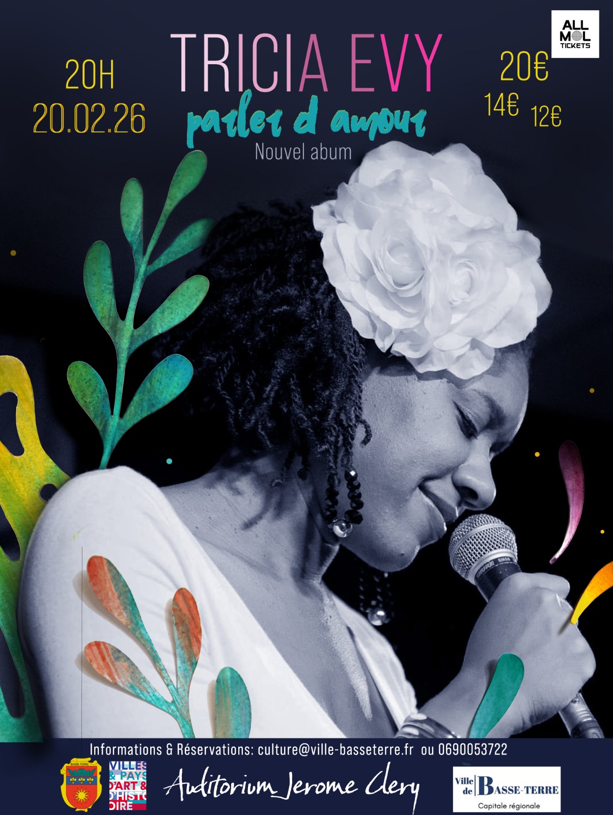 20 février – Tricia Evy “Parler d’amour”